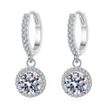 1 Carat Moissanite Stud Earrings – 925 Sterling Silver Luxury Diamond Look