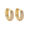 Amorexya U-Shape Gold Huggie Earrings